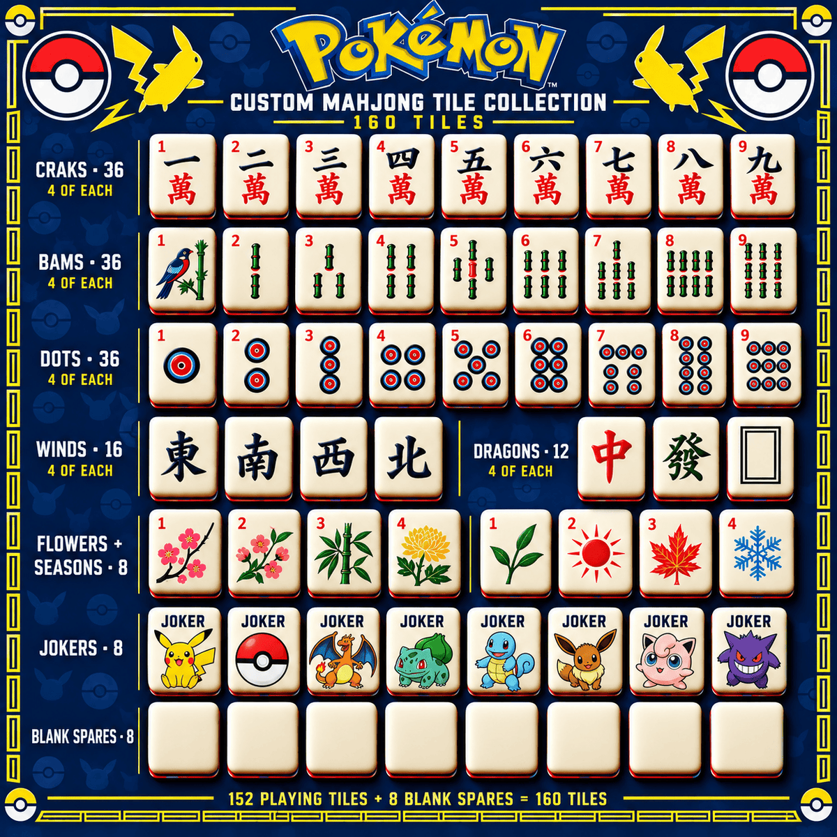 PKM Premium Mahjong Set – Game Night Edition PNPA