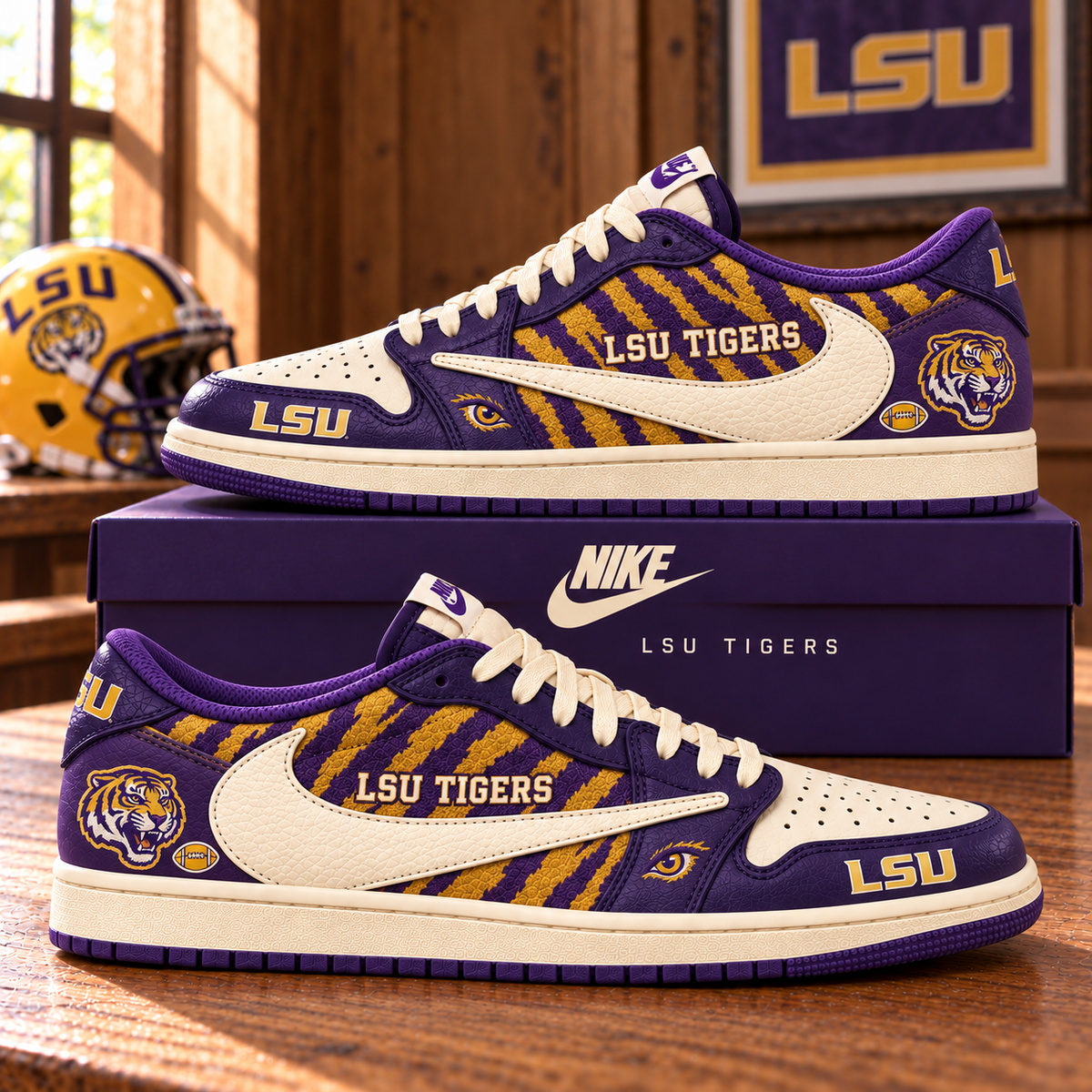LSU Premium Retro Low-Top Sneaker NPL