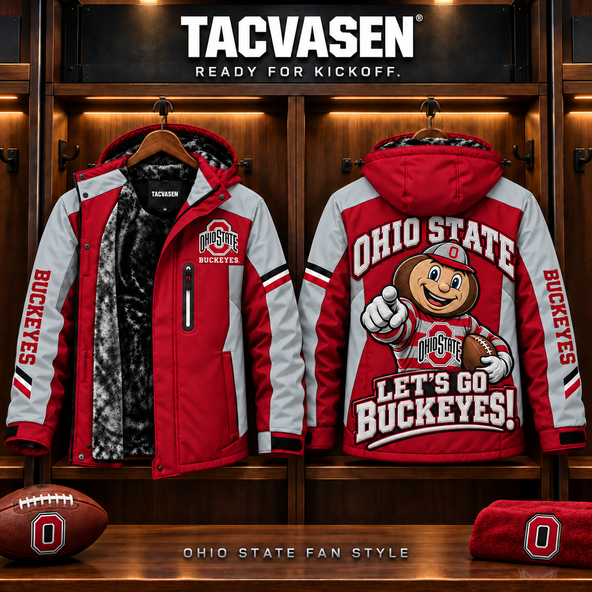 OSB Windproof Warm Ski Coat DNBN