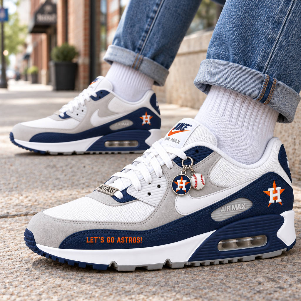 Houston Astros Premium Low-Top Sneakers