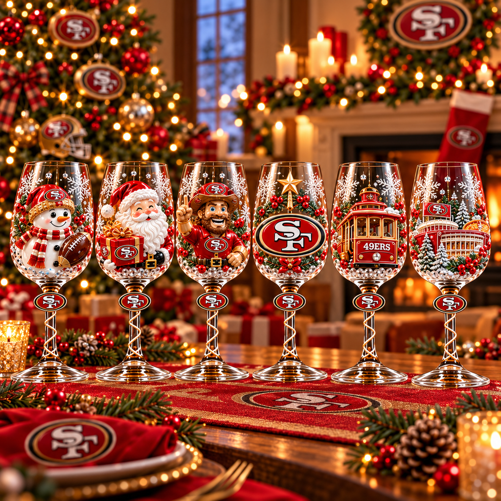 SF49 Premium Sculpted Crystal Wine Glass Collector Set TTNL