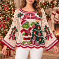 OSB Women’s Premium Christmas Bell-Sleeve Sweater TMH