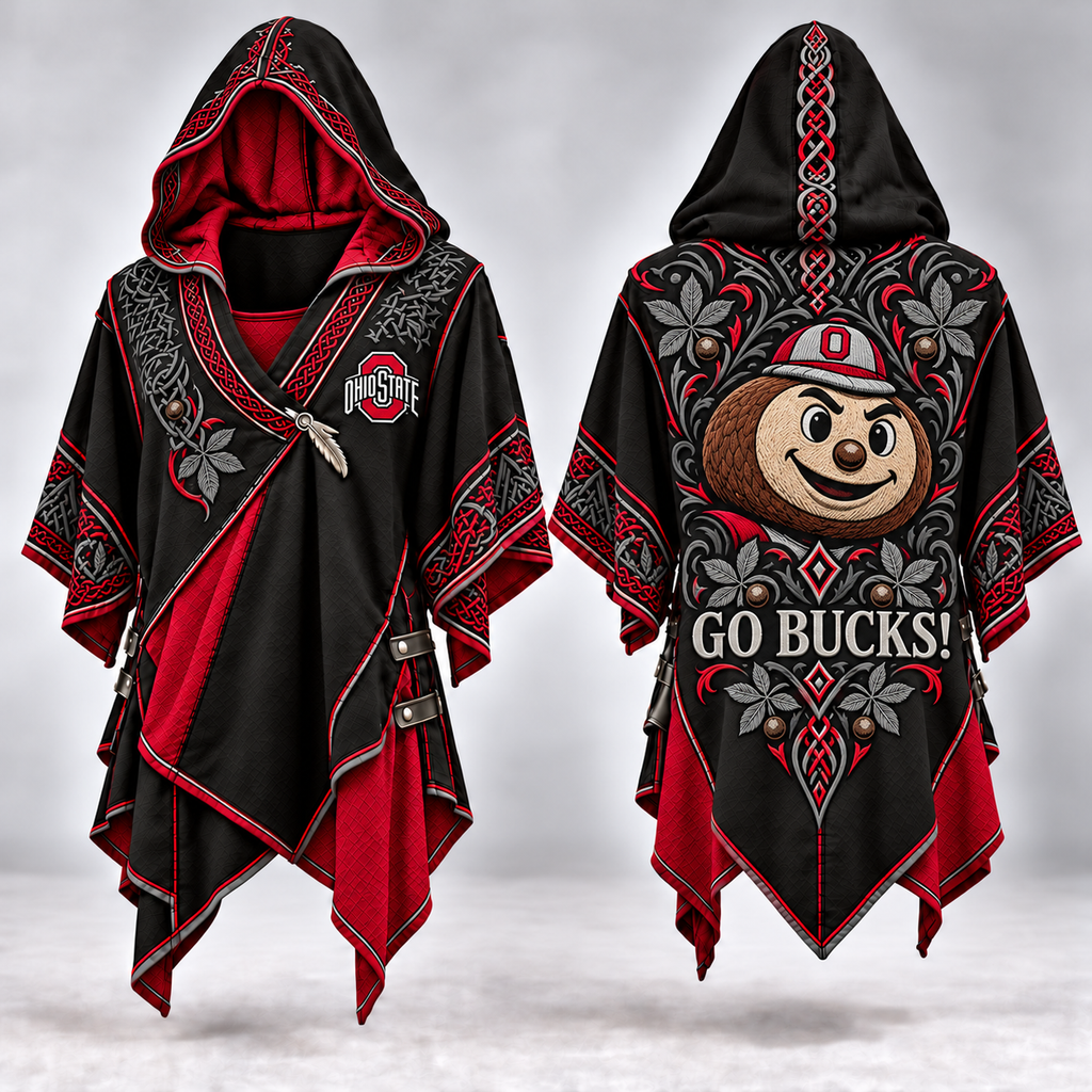 OSB Gothic Viking Hooded Poncho PNPA