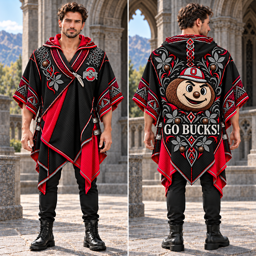 OSB Gothic Viking Hooded Poncho PNPA