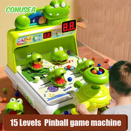 Kids Table Party Games Children Pinball Shooting Machine Electric Crocodile Table Game Children's Education Puzzle Toys Child