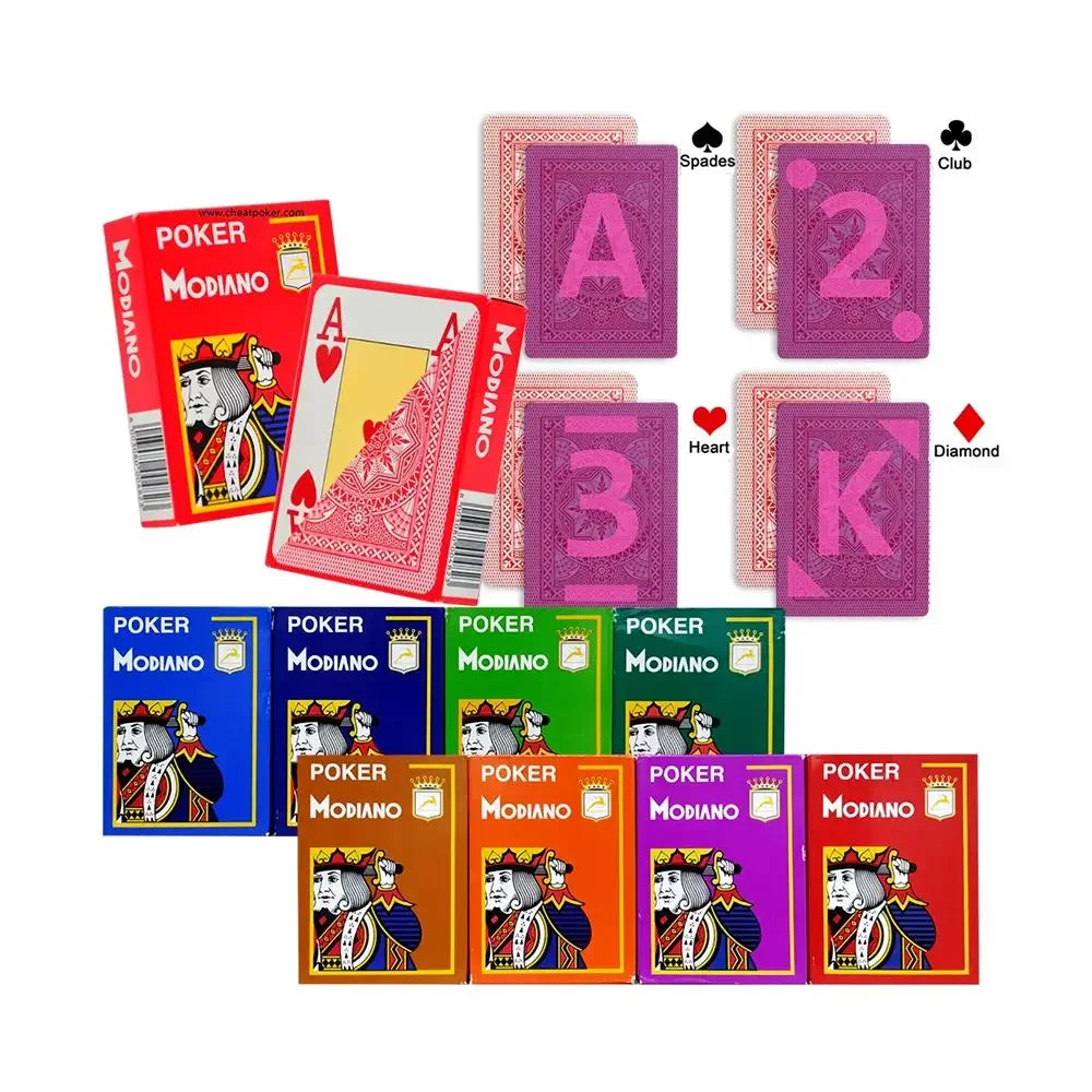 Infrared Marked Modiano Cristallo Cheating Cards For Infrared Ink Sunglasses & Marked Cards Contact Lenses（Only Cards)