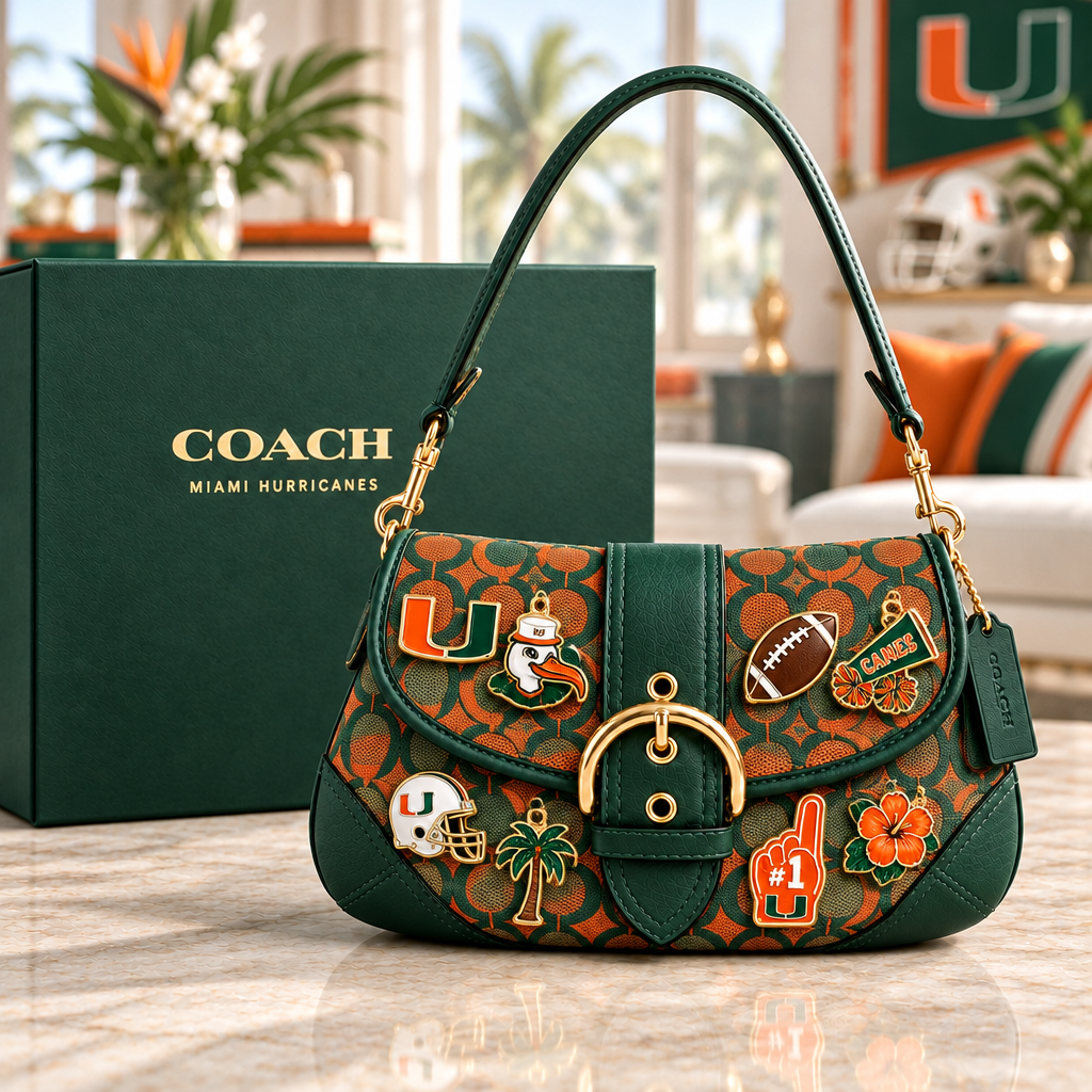 Miami Hurricanes Soho Bag With Charm