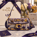 LSU Tigers Coach Shoulder Cross With Charm