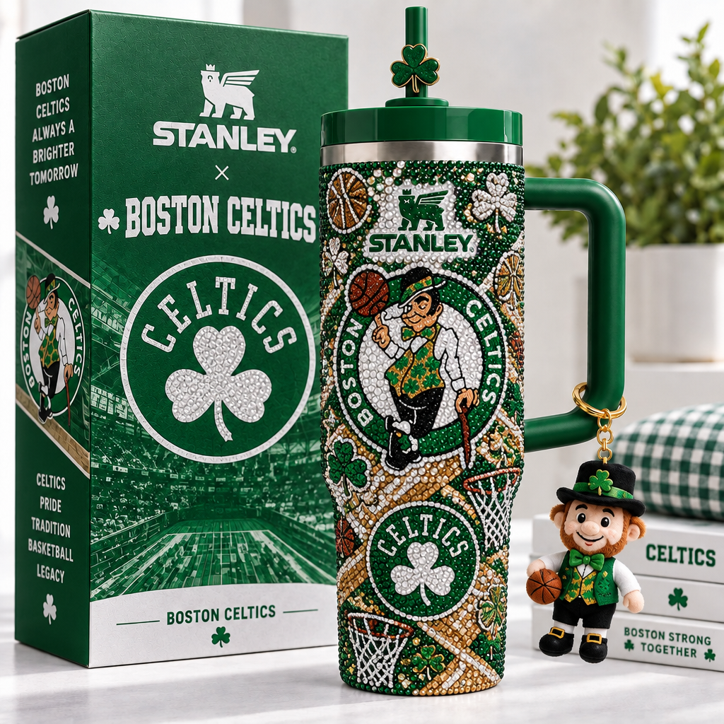 Boston Celtics 40oz Tumbler With Handle TTNL